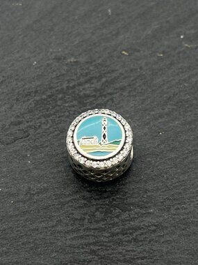 Pandora Cape Lookout Lighthouse Bead Charm Sterling Silver Jewelry